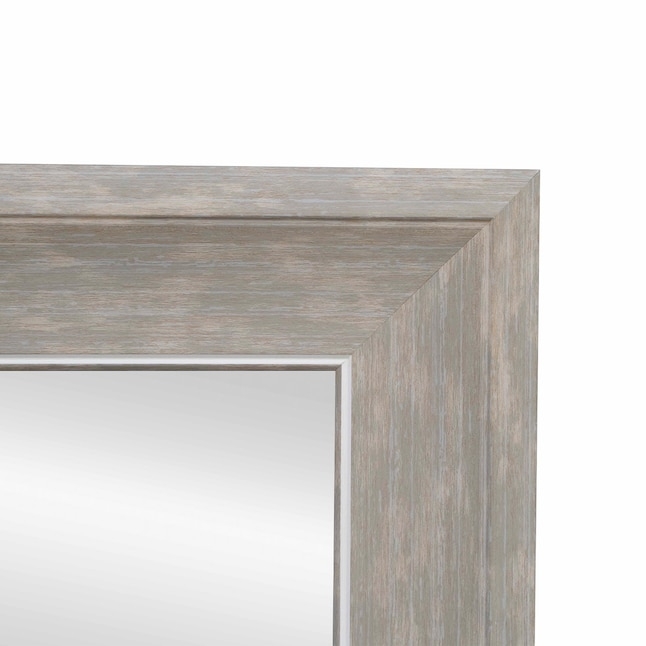 Wall Mirror, Vertical Wood Frame with Textured Finish