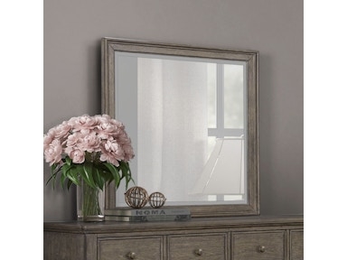 Wall Mirror Wide Wood Frame Dark Espresso Finish Mitered Corners