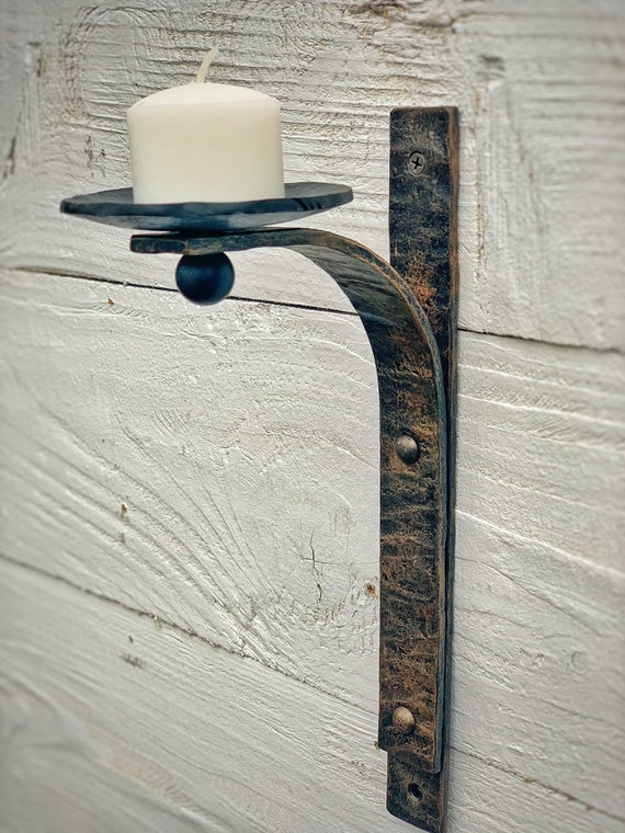 Wall Sconce, Hand Forged Look, Traditional Iron Scrollwork