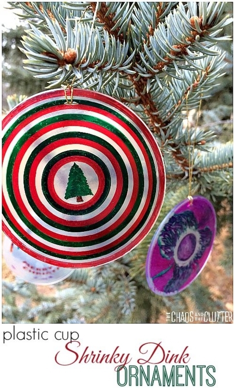 Whimsical Christmas Ornaments featuring Melted Plastic Texture