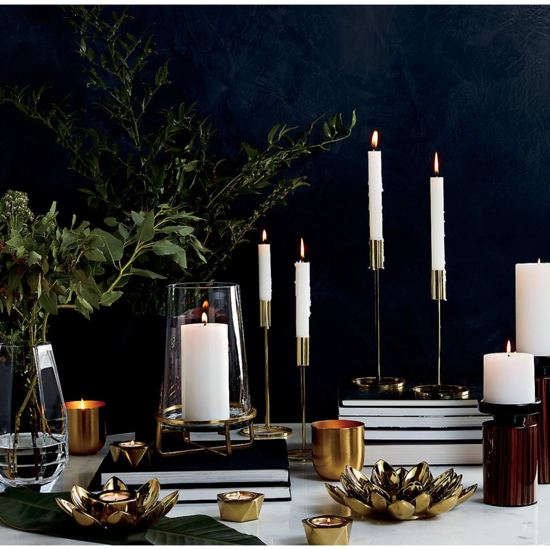 White Pillar Candle 3"x3" + Reviews | CB2