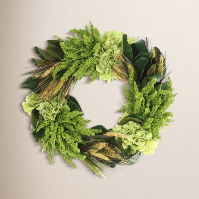 Wood Slice Material Wreath with Layered Design for Rustic Farmhouse Decor