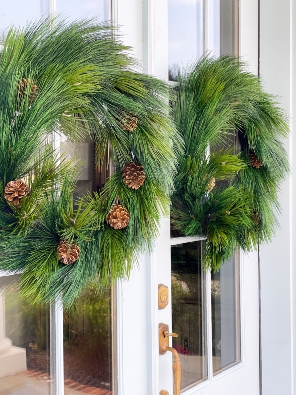 Wreath Farmhouse Long Needle Pine Matching Bundle Lush Density