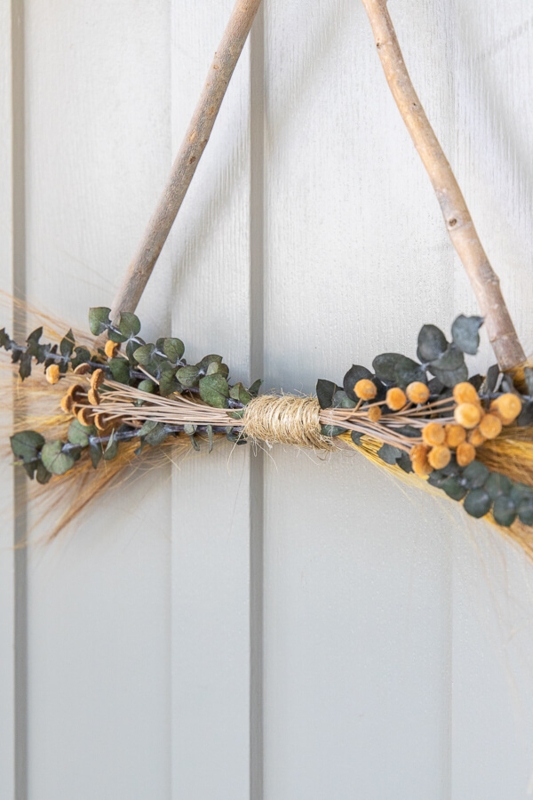 Wreath Nature Inspired Organic Spindly Twig Rustic Fall Door Decor