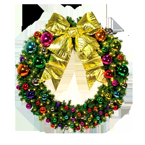 Wreath Pre-Decorated with Jewel Tone Palette and Baubles