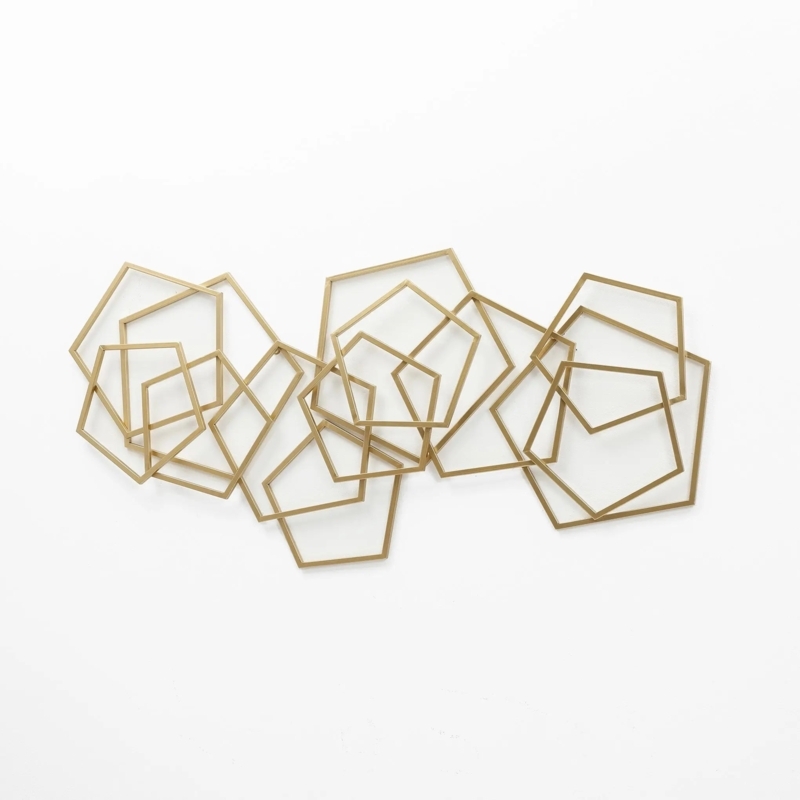 Abstract Circular Wall Sculpture Decor: Hammered Metal