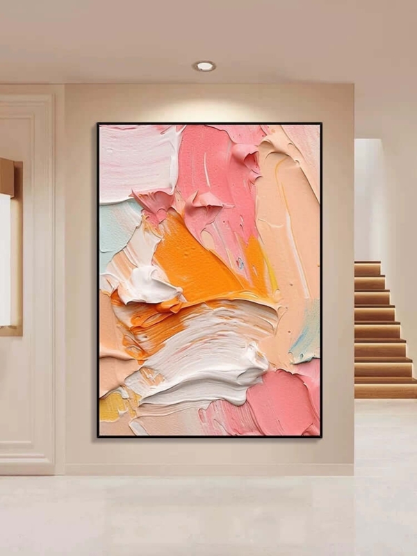 Abstract Wall Art Vibrant Impasto Contemporary Painting