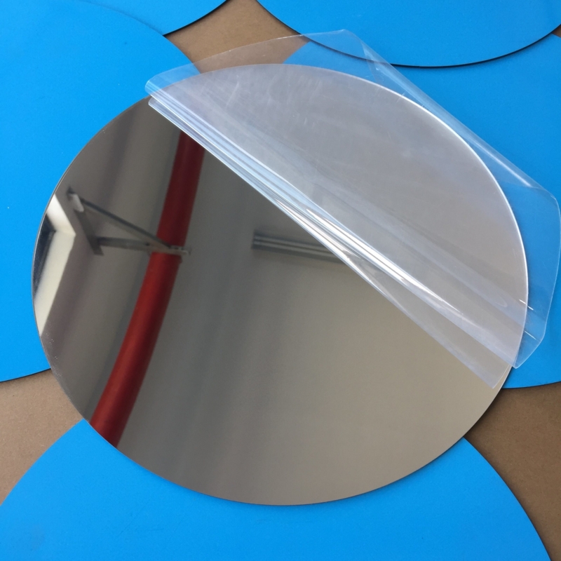Accent Mirror Round Shape Metallic Tones Frameless Acrylic Set