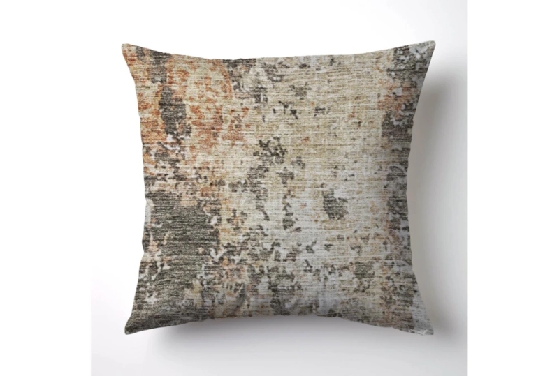 Accent Pillow Terracotta Color Woven Texture Matte Earthy Orange Pillow