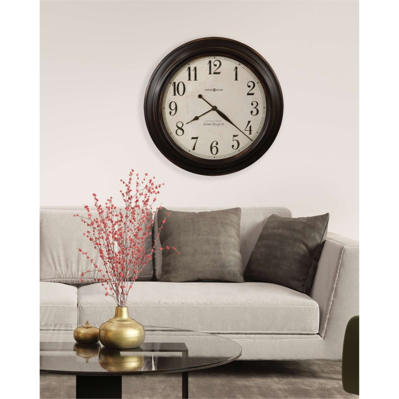 Antique Gold Oversized Wall Clock Skeleton Frame Roman Spade Hands