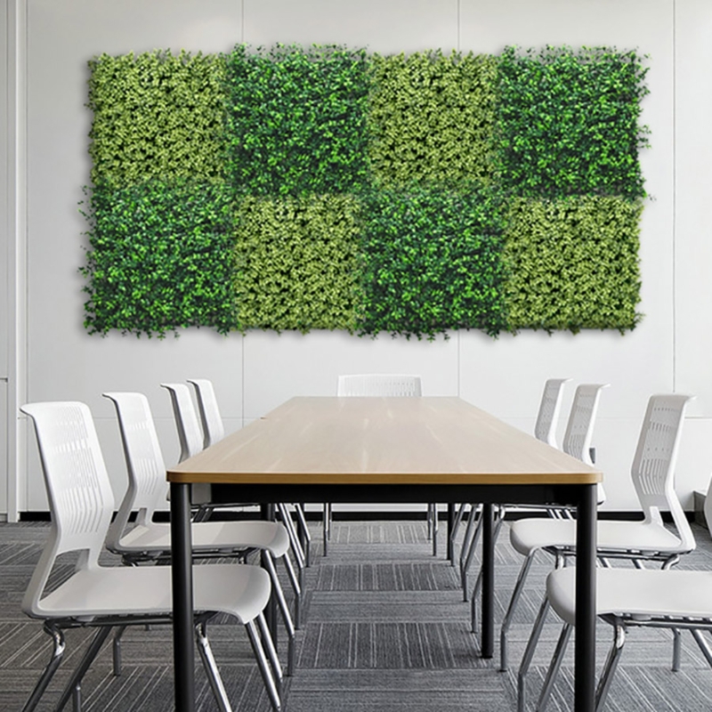 Artificial Greenery Wall Textured Foliage Maintenance Free Office