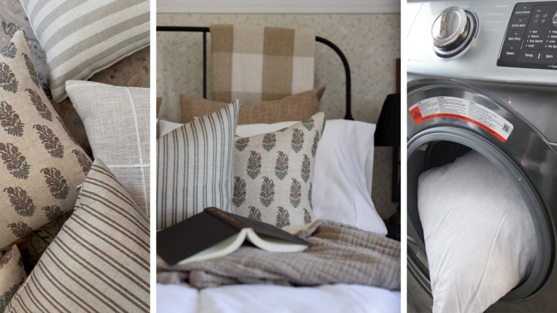 Bed Pillow Inserts: High Loft White Down Alternative with Puffy Volume