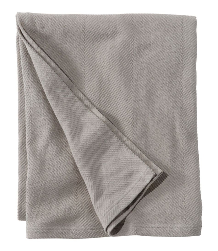 Blanket | Frost Gray Organic Cotton Waffle Knit | Modern Rustic Bedding