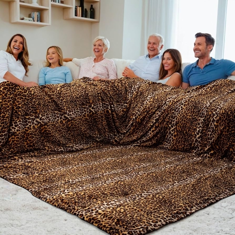 Blanket Navy Blue Vertical Ribbed Plush Pile Fleece