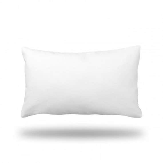 Bright White Woven Slub Texture Lumbar Accent Pillow