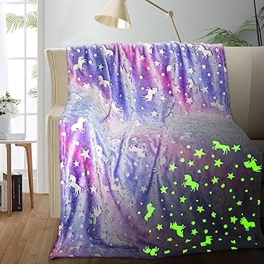 Charcoal Throw Blanket Plush Star Pattern Shaggy Surface Minimalist
