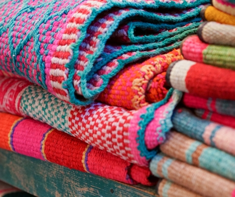 Chunky Knit Throw Blanket Oversized Texture Scandinavian Styling