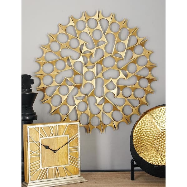 Circular Wall Sculptures Set of 3 Abstract Cutout