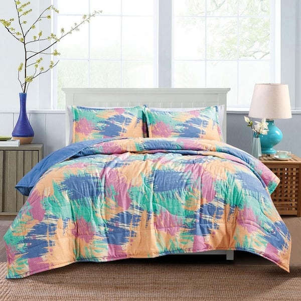 Comforter Set Navy Blue Box Stitch Pattern Navy Blue Box Stitch Bedding
