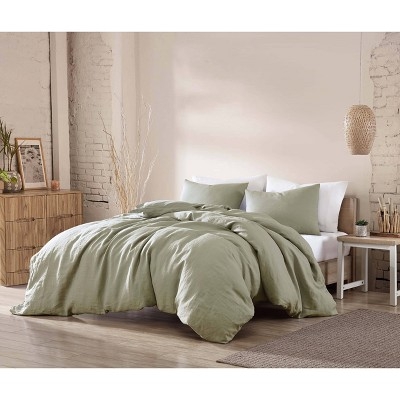 Comforter Set Ruched Texture Linear Pattern Organic Boho Style