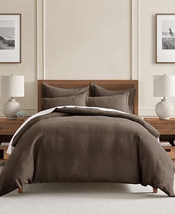 Comforter Set Teal Floral Embroidery Chocolate Brown Base Traditional