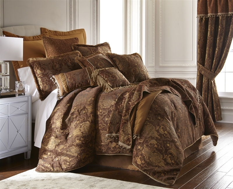 Comforter Set Woven Jacquard Texture Ornate Medallion Traditional