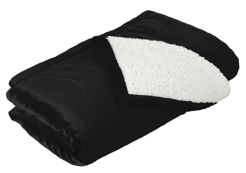 Cozy Plaid Throw Blanket Charcoal Cream Fleece Thick Pile