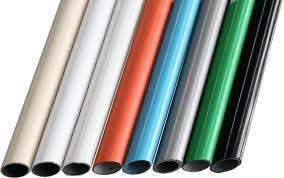 Curtain Rod Cover, Light Blue Plastic Cylindrical Sleeve