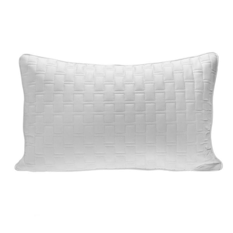 Decorative Pillow Flanged Edges White Diamond Quilt Classic