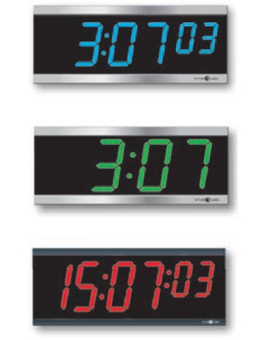Digital Wall Clock All In One Calendar Red LED Industrial Modern Decor