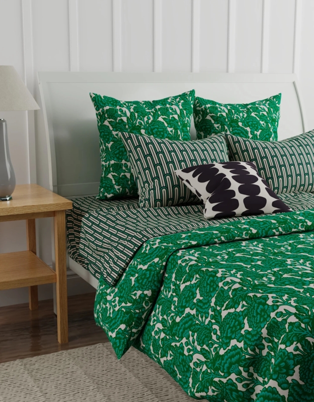 Duvet Cover Set Abstract Botanical Floral Print Contemporary Style