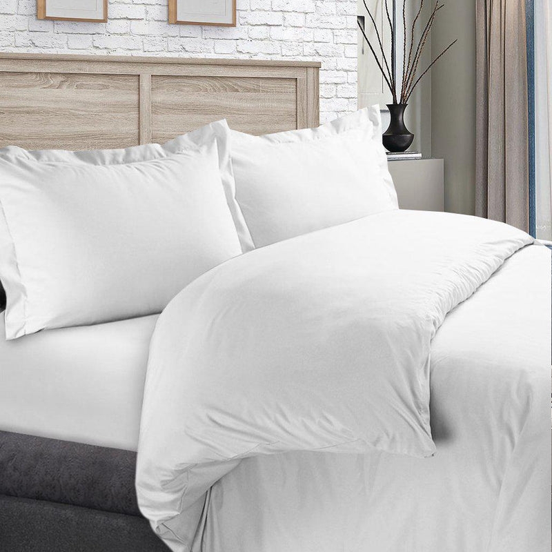 Duvet Cover Set Aqua Blue Cotton Coastal Scandinavian Retreat