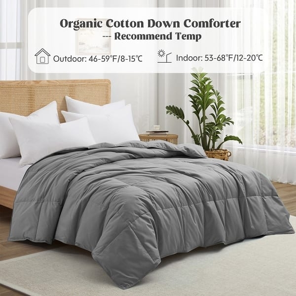 Duvet Insert White Box Stitch Piped Edges Minimalist Bedding
