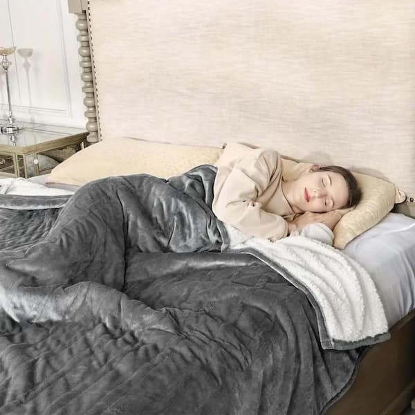 Electric Throw, Flannelette Fabric, Wired Remote Control.