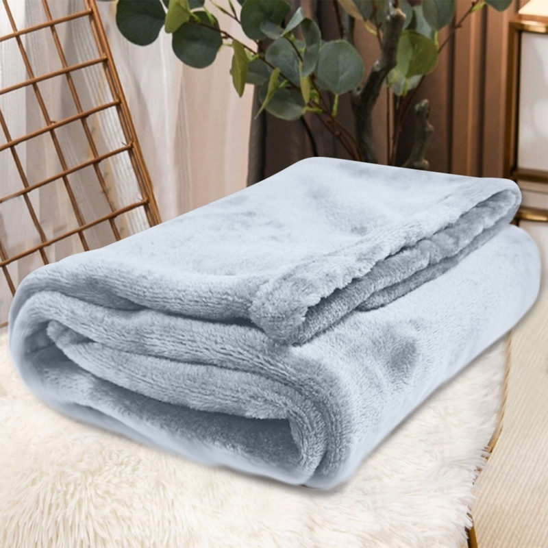 Embossed Wave Plush Throw Blanket in Cream with Soft Pile