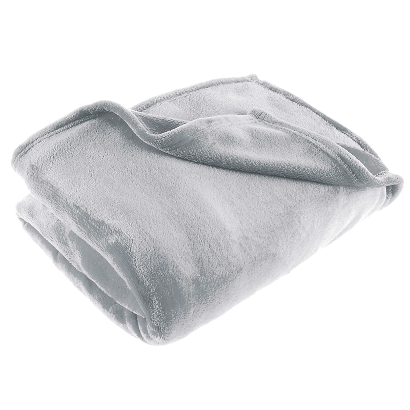 Flannel Fleece Throw Blanket Dawn Gray Oversized Plush Cozy