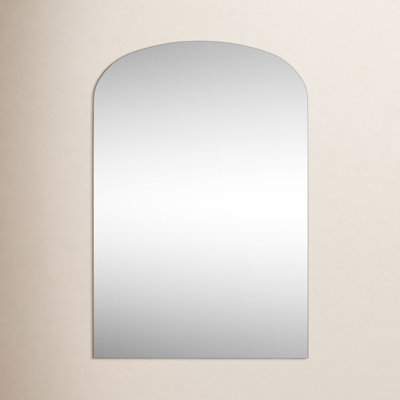 Floor Mirror Dark Brown Wide Frame Leaning Silhouette Modern Farmhouse
