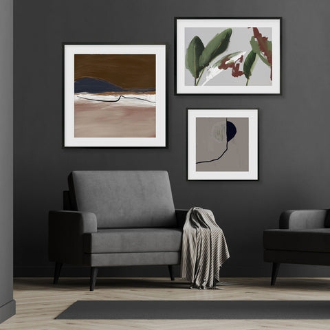Framed Art Prints Gallery Wall Set Abstract Botanical Motifs