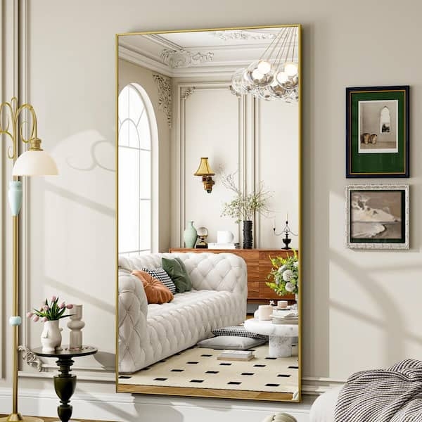 Full Length Mirror: Oversized Minimalist Thin Metal Frame
