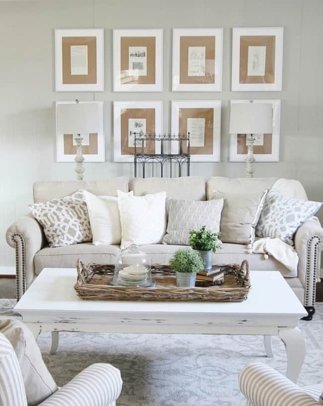 Gallery Wall Grid 12 Black Square Frames Modern Farmhouse Style