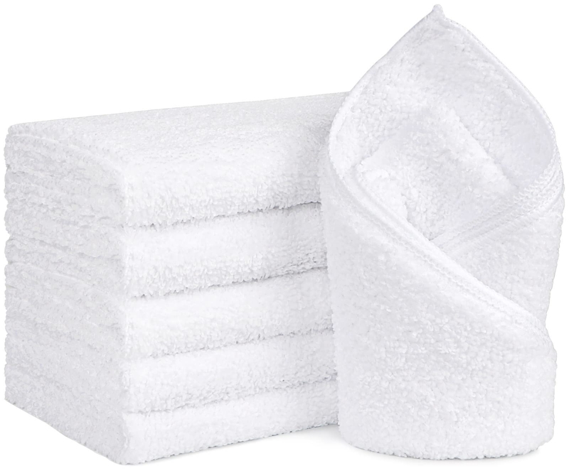 Hand Towel 6-Pack, Quick Drying Waffle Weave, Microfiber-Like