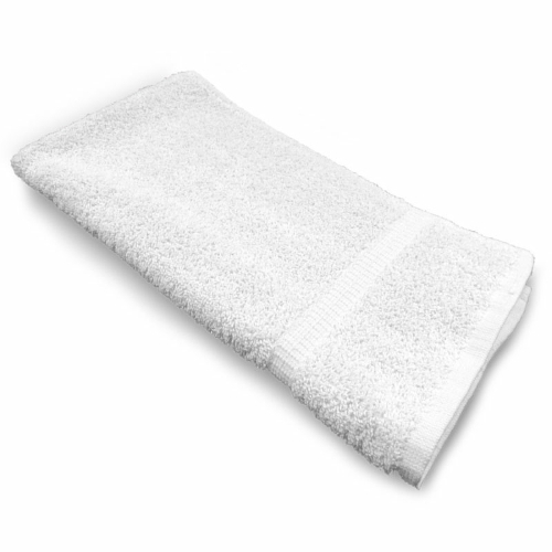 Hand Towel, Geometric Dobby Border, Waffle-Like Texture