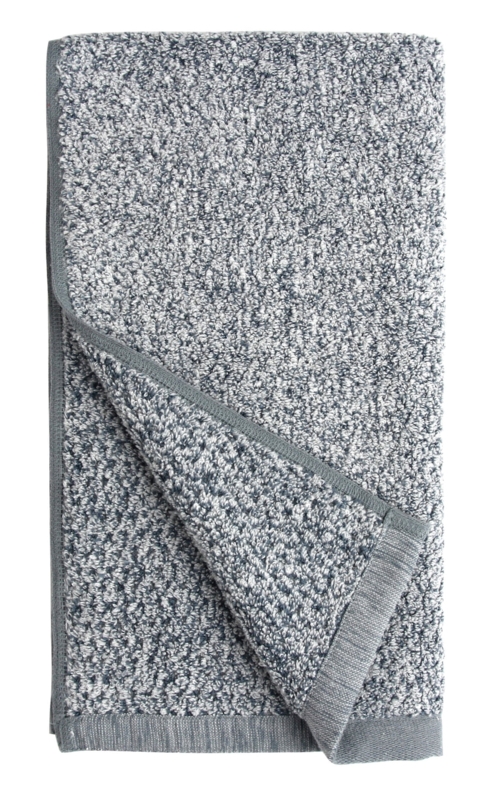 Hand Towel, Grey Blue Diamond Jacquard Woven Pattern