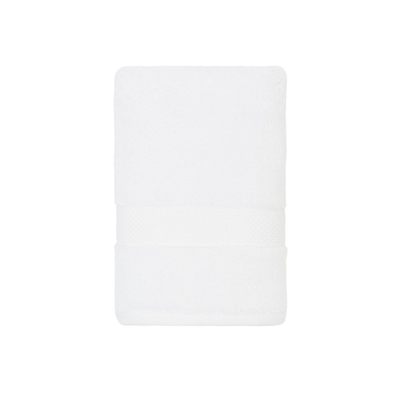 Hand Towel, Turkish Cotton, Plush White Terry Loops, Spa Style