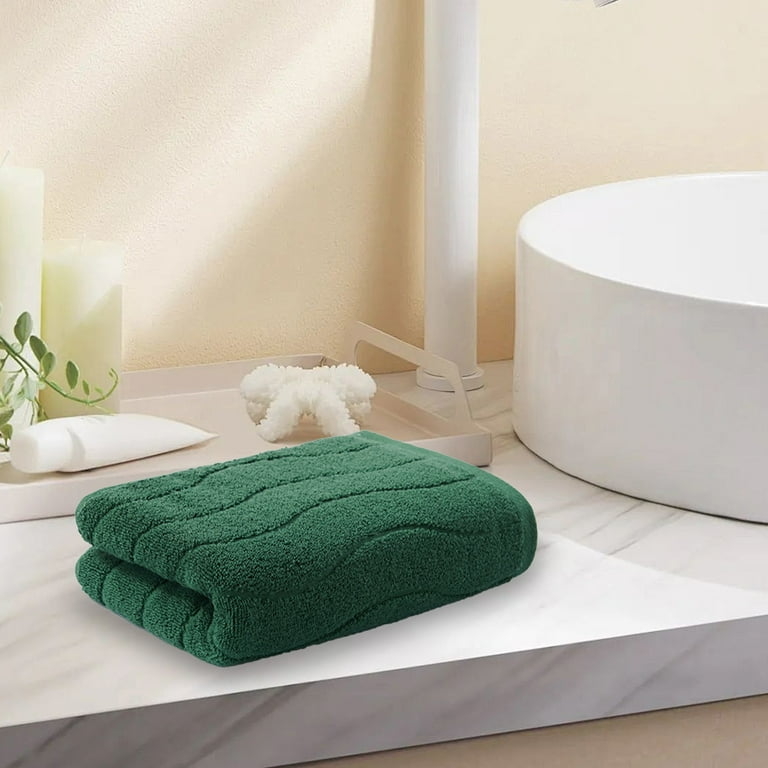 Hand Towel with Honeycomb Weave Texture for Organic Modern Bath