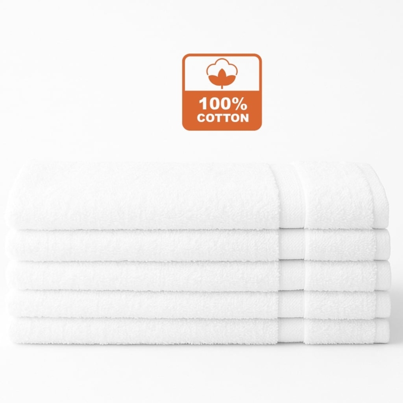 Hand Towels Dobby Border Terry Cloth Material Bulk Spa Towels