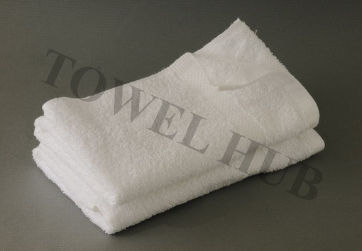 Hand Towels, Premium White Plush Cotton Terry Stack for Gym or Spa