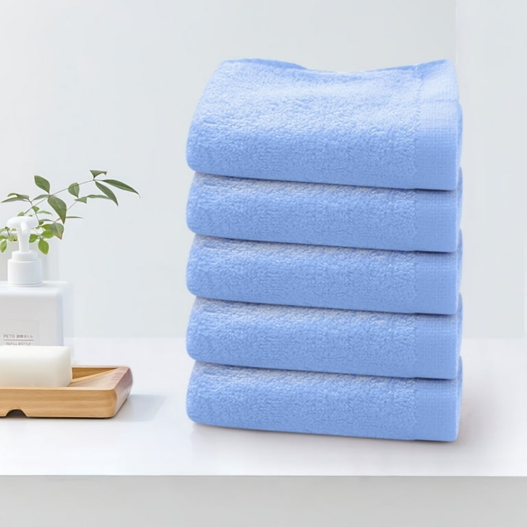 Hand Towels with Fringed Ends and Waffle Weave Texture