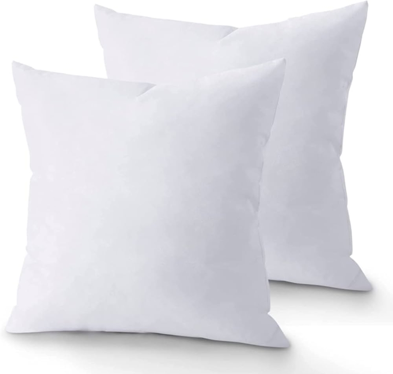 High Loft Square Pillow Insert with Reinforced Piped Edges