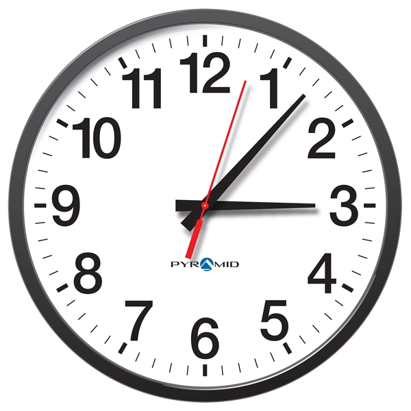 Industrial Style Wall Clock with High-Contrast Face & Red Second Hand